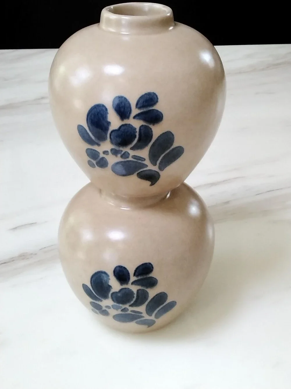 PFALTZGRAFF Folk Art Cottagecore Potpourri Ginger Jar USA Made Stoneware -Vtg